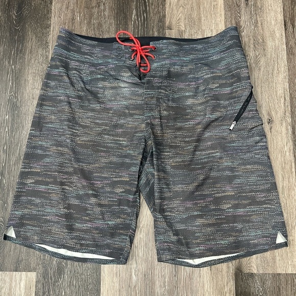 lululemon athletica Other - Lululemon Board Shorts Mens 36 Current State 9" Swim Trunks Space Dye Gray